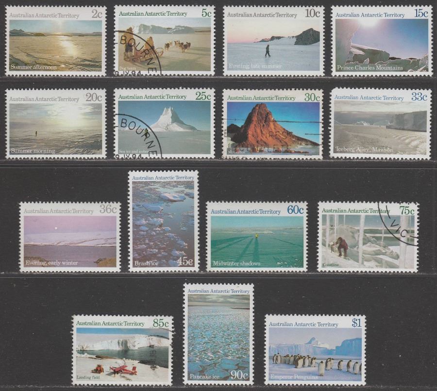 Australian Antarctic Territory 1984 QEII Antarctic Scenes Set Mint /Used SG63-77
