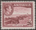 Click for more photos and details Antigua 1942 KGVI 2sh6d Maroon Mint SG106a