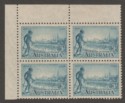 Australia 1934 KGV 3d Victoria Centenary Mint Corner Block