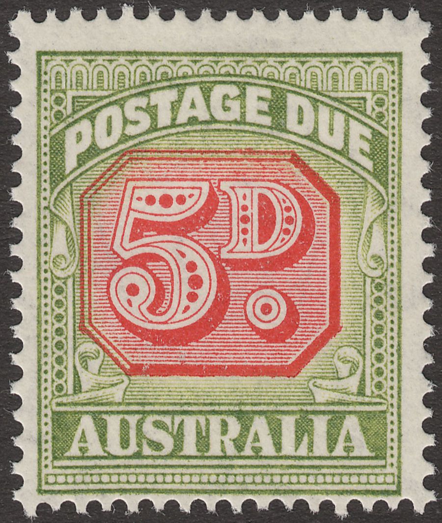Australia 1948 KGVI Postage Due 5d Mint SG D124