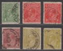 Click for more photos and details Australia 1924 KGV Head wmk Pointed Crown Selection to 4d Used