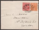 Click for more photos and details Australia 1935? KGV 1½d, ½d Used on Cover Camden to Gordon
