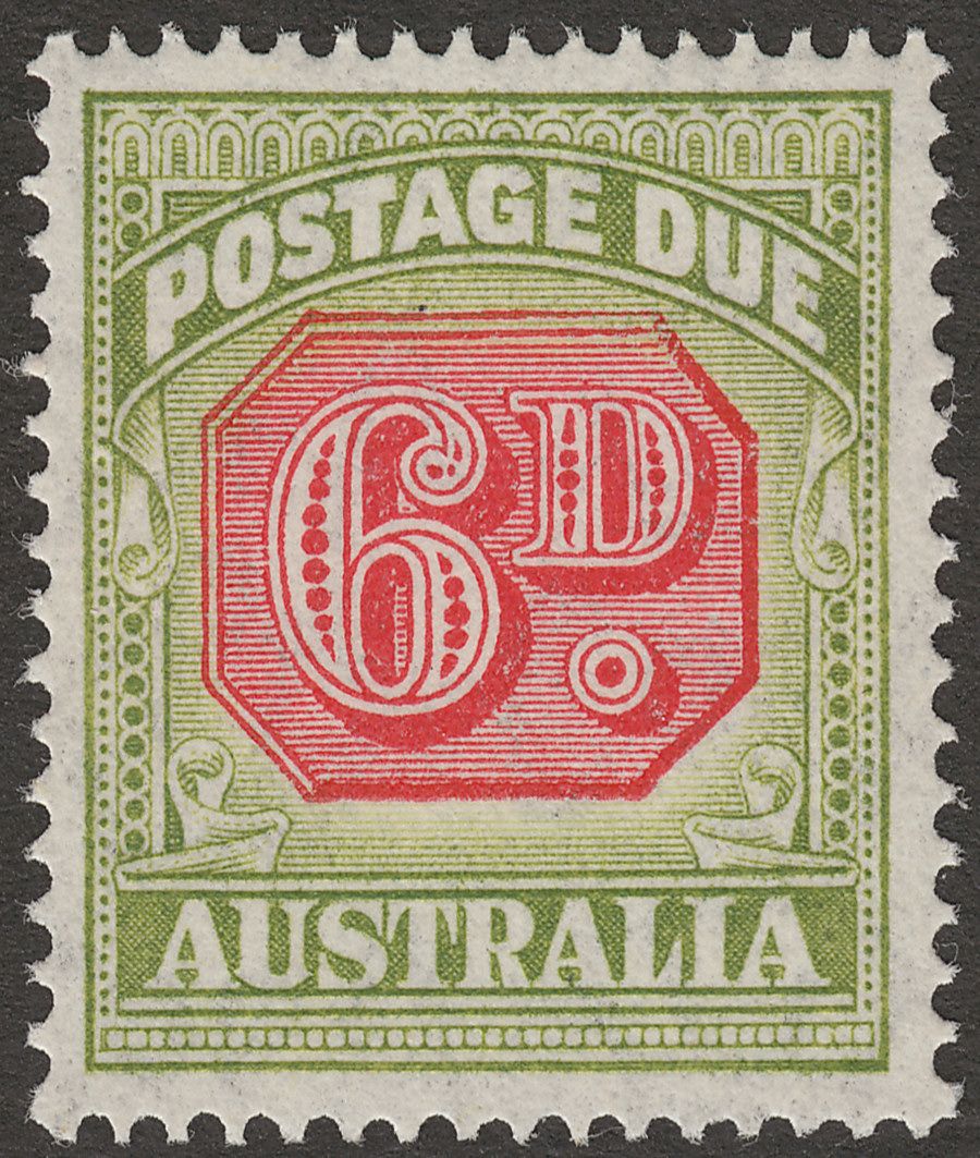 Australia 1938 KGVI Postage Due 6d Mint SG D117