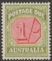 Australia 1938 KGVI Postage Due 1sh Mint SG D118