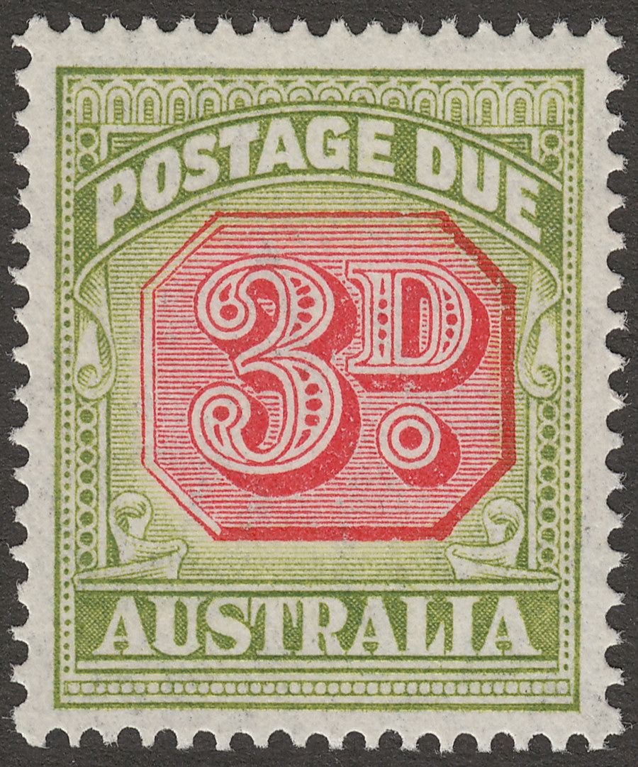 Australia 1938 KGVI Postage Due 3d Mint SG D115