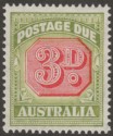 Click for more photos and details Australia 1938 KGVI Postage Due 3d Mint SG D115