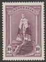 Australia 1937 KGVI Robes 10sh Dull Purple on Chalky Paper Mint SG177