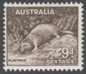 Australia 1956 KGVI Platypus 9d Chocolate Mint SG230c