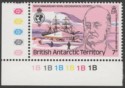 Click for more photos and details British Antarctic Territory 1980 Geographical 7p watermark Inverted SG94w