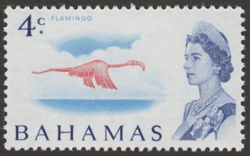 Bahamas 1967 QEII 4c Flamingo White Paper SG298a
