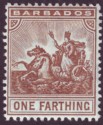 Barbados 1909 KEVII Seal of Colony ¼d Brown Mint SG163