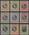 Click for more photos and details Barbados 1920-21 KGV Victory Set to 1sh Mint SG201-209 with toned gum