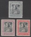 Click for more photos and details Barbados 1906 KEVII Nelson Centenary ¼d, 6d, 1sh Mint cat £60