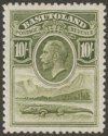 Click for more photos and details Basutoland 1933 KGV 10sh Olive-Green Mint SG10