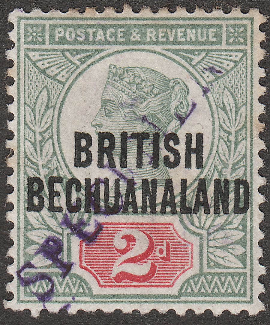 British Bechuanaland 1891 QV 2d Grey-Green and Carmine SPECIMEN SG34s