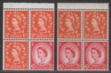 Click for more photos and details Queen Elizabeth II 1958-64 Booklet Pane Blocks to 2½d Mint SG570m SG570n