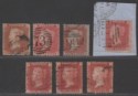 Click for more photos and details Queen Victoria Line Engraved 1d Red Selection Used