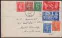 Click for more photos and details King George VI 1951 Festival of Britain First Day Cover Postcard Used creased