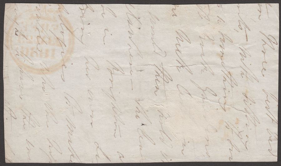Great Britain 1836 Free Frank Front sent from G Standish Barry