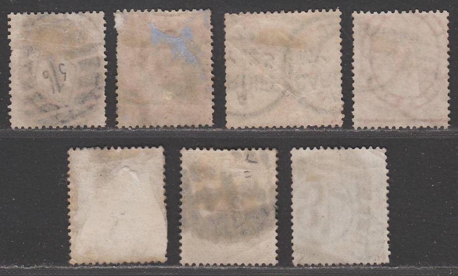 Queen Victoria 1862-80 Surface Printed Selection to 4d Used