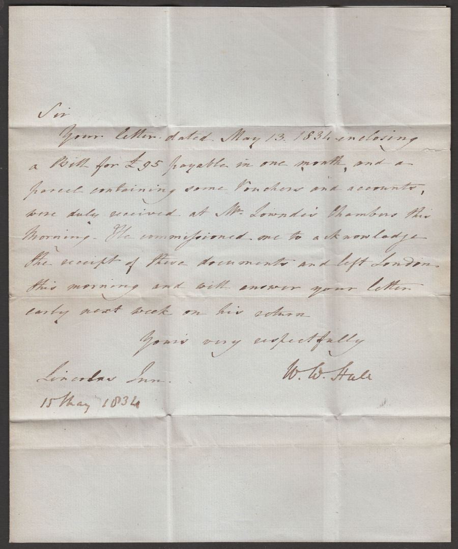 Great Britain 1834 Pre-Stamp Entire Sent to Bolton