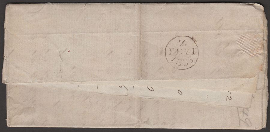 Great Britain 1835 Pre-Stamp Entire to Cole Lamb & Brooks Solicitors Basingstoke