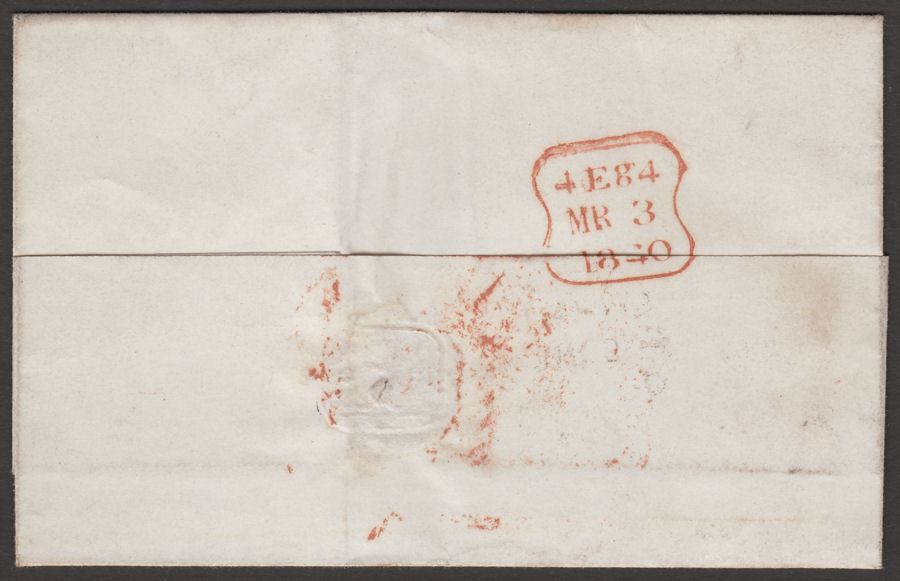 Great Britain 1840 Pre-Stamp Wrapper Sent Winchester to London