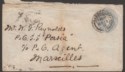 Click for more photos and details QV 1901 2½d Postal Stationery Cover Used Harrogate to SS Per sia P&O Marseilles