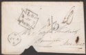 Great Britain 1851 Unstamped 1/3 Mark Cover Used to Nova Scotia