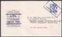Ireland 1965 QEII GB 4d Used on Cover w 8d Ulster Transport Lisburn Parcel Stamp