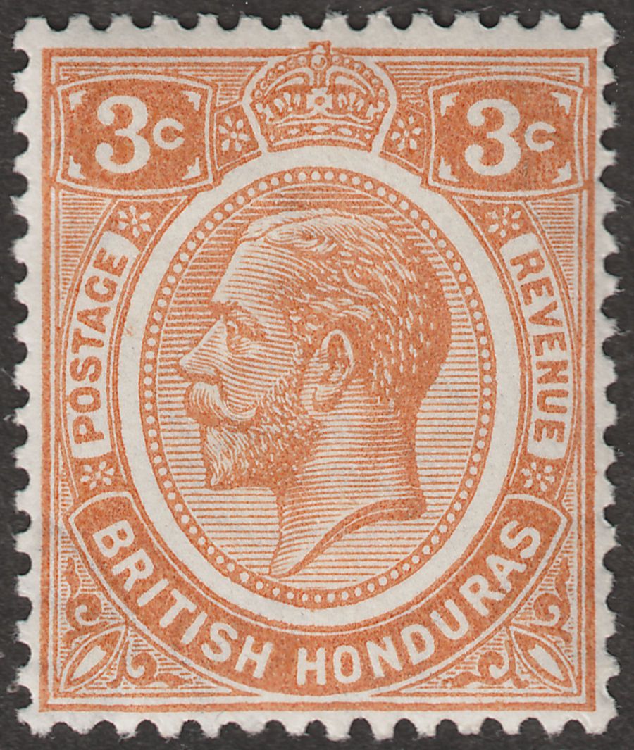 British Honduras 1933 KGV 3c Orange Mint SG129