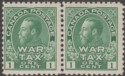 Click for more photos and details Canada 1915 KGV 1c War Tax Pair Mint SG228