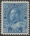 Click for more photos and details Canada 1922 KGV 10c Blue Mint SG253