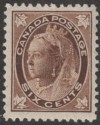 Canada 1897 QV 6c Brown Mint SG147