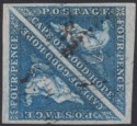 Cape of Good Hope 1855 QV Triangle 4d Blue Pair Used SG6a cat £180