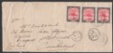 Click for more photos and details Sudan 1906 KEVII Camel Postman 5m x3 Cover to UK w ROSEIRES Proud D2 Postmarks