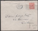 Click for more photos and details GB 1927 KGV 1½d Used on Cover to Sudan w SHELLEL-HALFA TPO + EL DAMER Postmarks