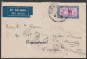 Click for more photos and details Sudan 1933 KGV Airmail 2½p Used on Airmail Cover SINGA to Kenya NANYUKI NYERI