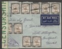 Click for more photos and details Sudan 1940 KGVI 5m x9 Used on Airmail Cover to UK with Censor Marks