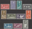 Click for more photos and details South Georgia 1963-69 Queen Elizabeth II Part Set to £1 Black Mint