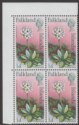 Click for more photos and details Falkland Islands 1968 QEII ½d Block of 4 Mint with Crown Flaw SG232-232a