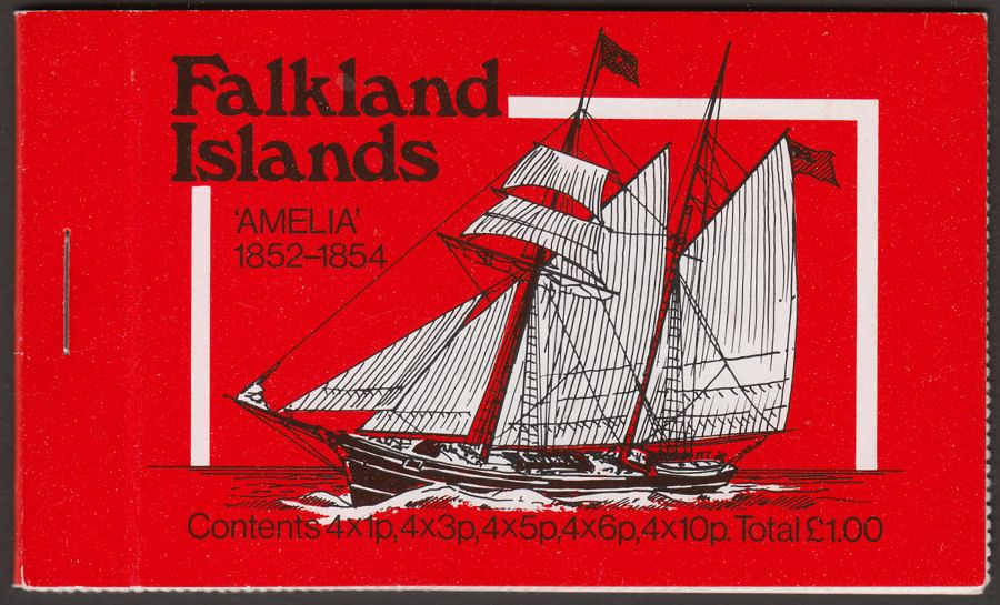 Falkland Islands 1980 QEII Mail Ships £1 Stamp Booklet SG SB4 cat £3.75