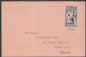 Click for more photos and details Falkland Islands 195? KGVI 1sh Used on Cover Port Stanley to UK