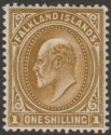 Falkland Islands 1904 KEVII 1sh Brown Mint SG48