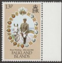 Falkland Islands 1981 QEII Royal Wedding 13p watermark Inverted SG403w