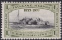 Falkland Islands 1933 KGV Centenary Government House 1sh Mint SG134 cat £75
