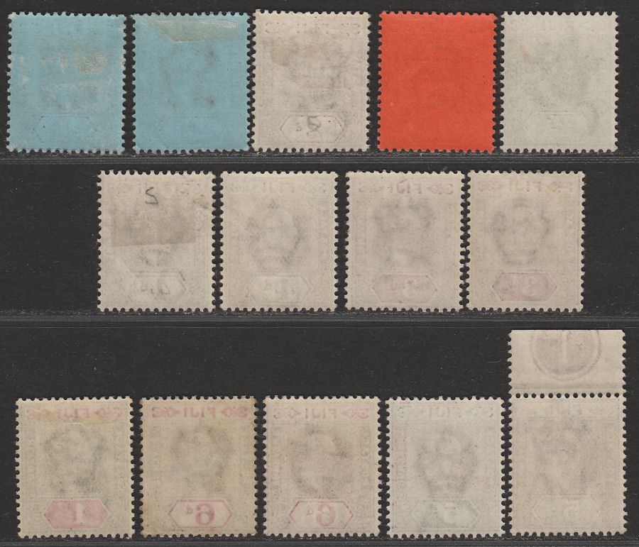 Fiji 1903 KEVII Short Set to 1sh with Shades Mint SG104-112