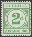 Fiji 1940 KGVI Postage Due 2d Emerald-Green Mint SG D12