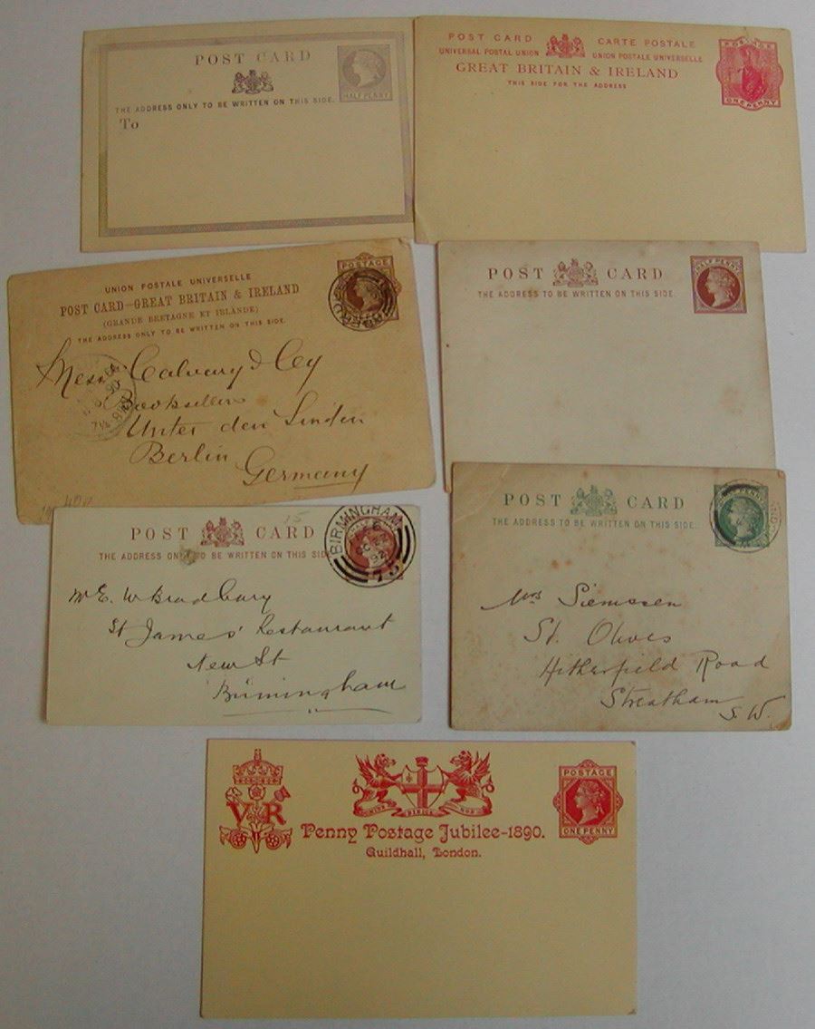 Queen Victoria Postal Stationery Postcard Selection Used / Unused - 19 cards