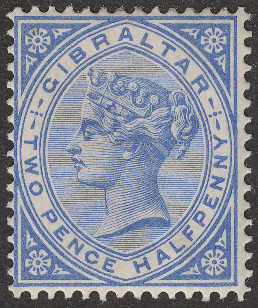 Gibraltar 1886 QV 2½d Blue Mint SG11